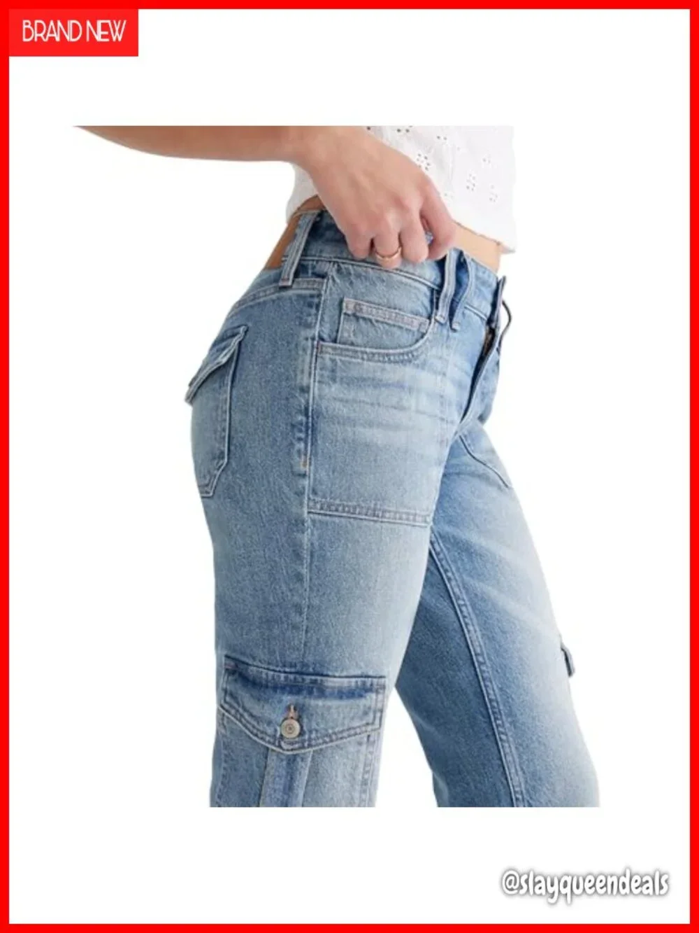 Flare Mid-Rise Cargo Jean - 32 Inseam - Picture 4 of 4